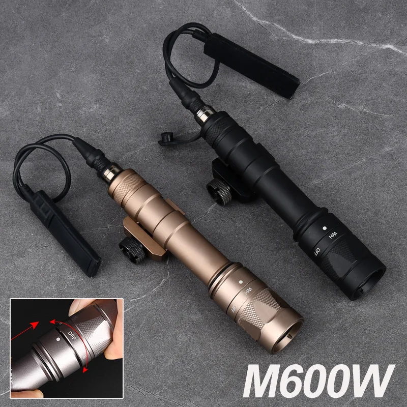 WADSN Airsoft M600 M600W SF Flashlight Tactical Gun Light Strobe Weapon Light SF M600W Rifle Lamp Dual-function Remote Switch