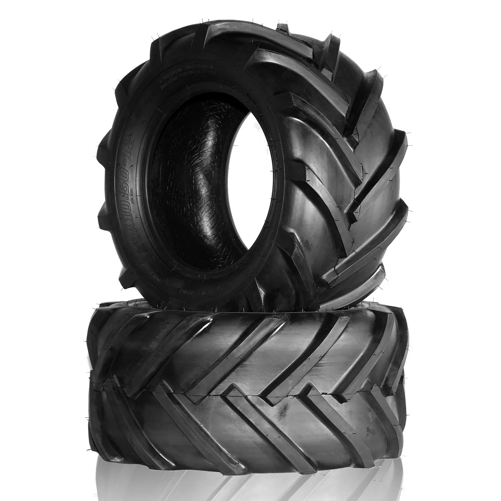 2pcs 23x10.50-12 Lawn Mower Tractor Super Lug Tires 6PR 23x10.5-12 Tubeless