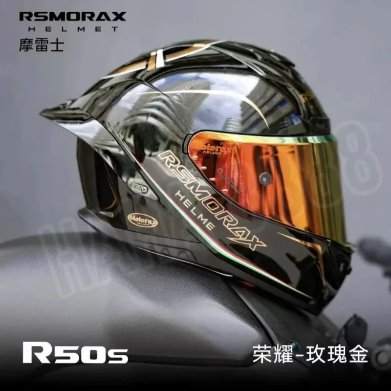 MOTORAX R50 All-season Motorcycle Helmet Big Tail Wing Men Women Helmet Full-face Safety Track Sports Helmet Cascos Para Moto