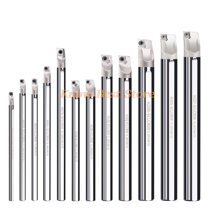 H06K H08K H10K H12 H14N H16Q SCLCR06 SCLCR 09 Soporte de mandrinado antivibración integral HSS de acero de alta velocidad para inserto de carburo CCGT