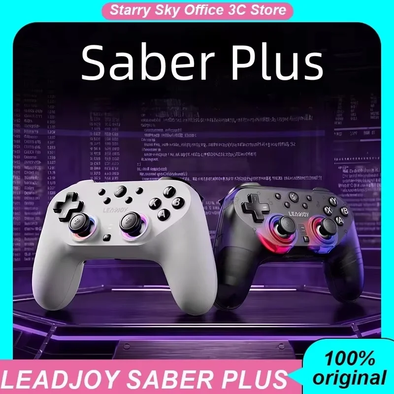Controle Sem Fio LEADJOY Saber Plus para Jogos, Joystick TMR, Taxa