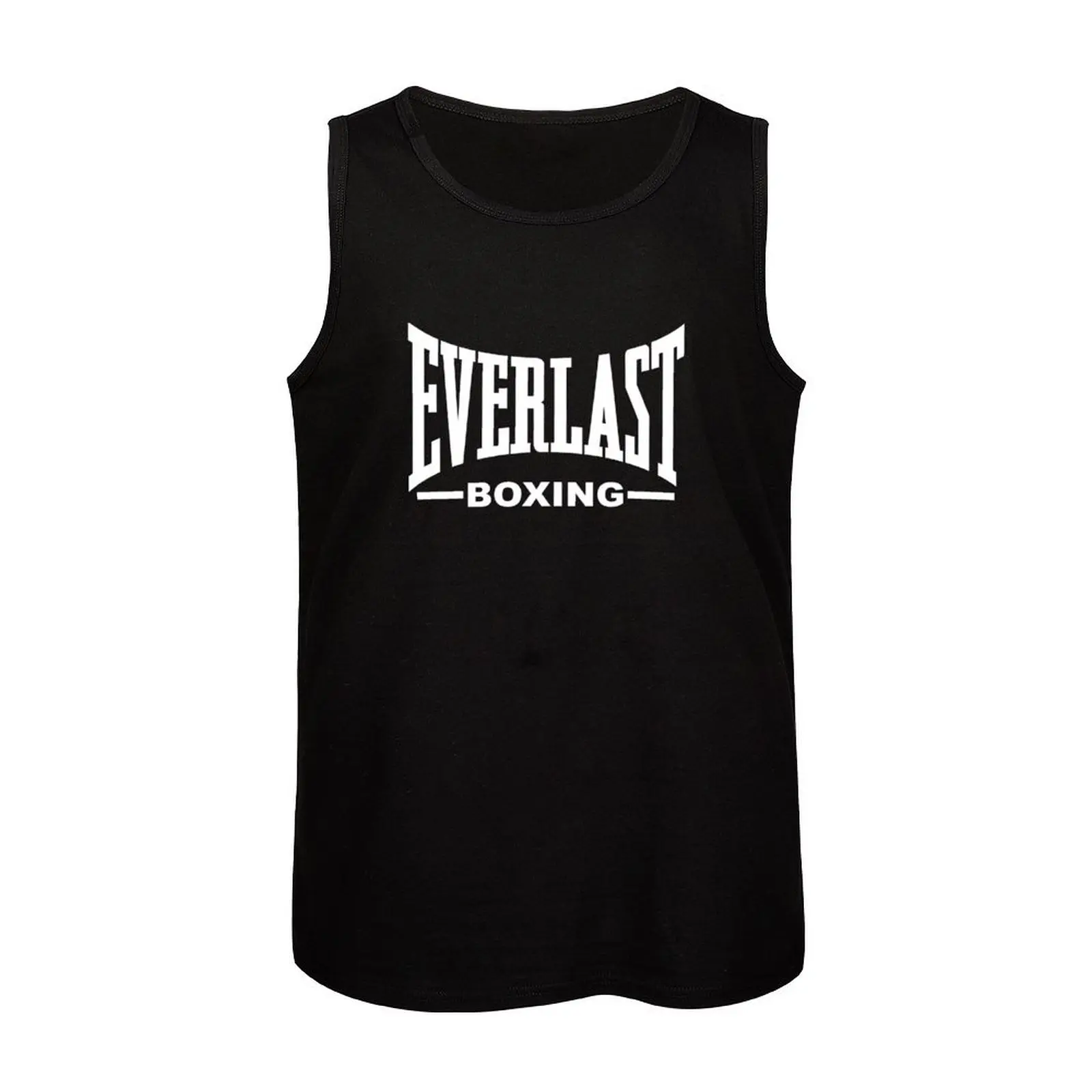 Everlast White Boxing Tank Top Gym clothes Sports clothing muscular man Men\'s gym t-shirts