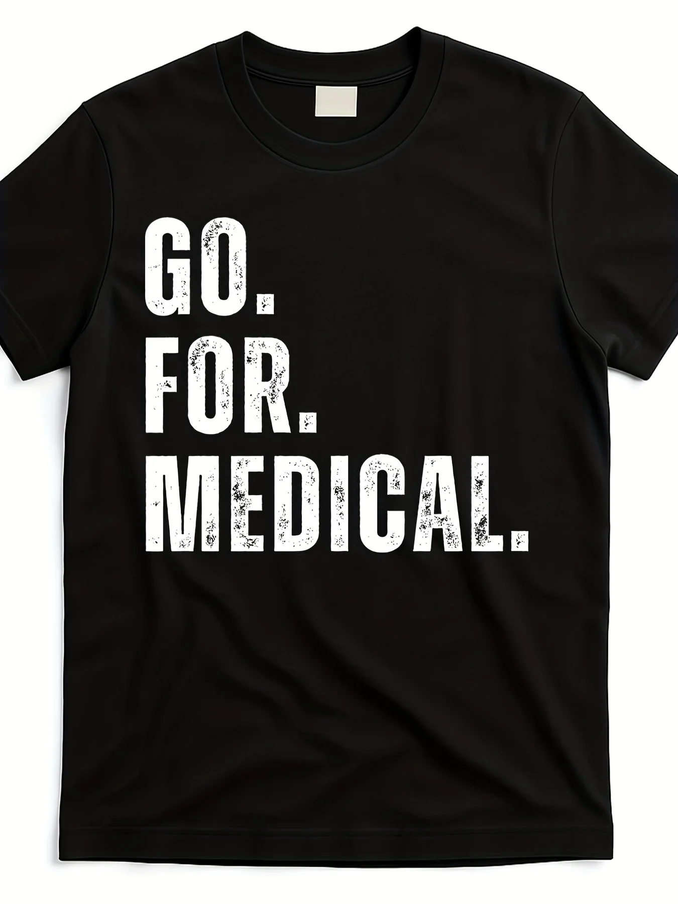 Unisex Healthcare and Correctional Nurse T-Shirt - 220g Pure Vintage-Style Uniform, Printed with Medical Symbols, Short-Sleeved Round Neck Design, Suitable for Hospital and Prison Staff - Machine Washable Casual Medical Apparel