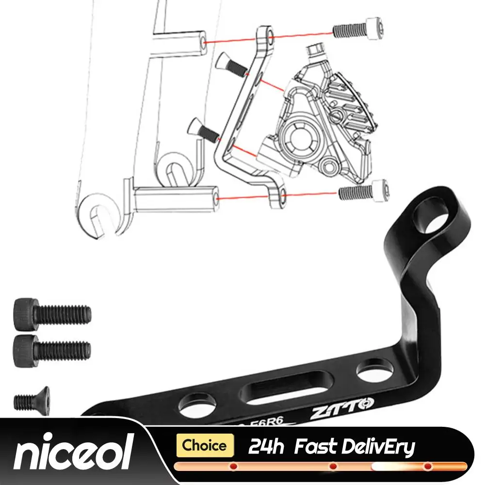 

Disc Brake Bracket Converter Post Mount To Flat Mount Front & Rear Disc Brake Caliper Mount Adapter for 160 180mm Rotor