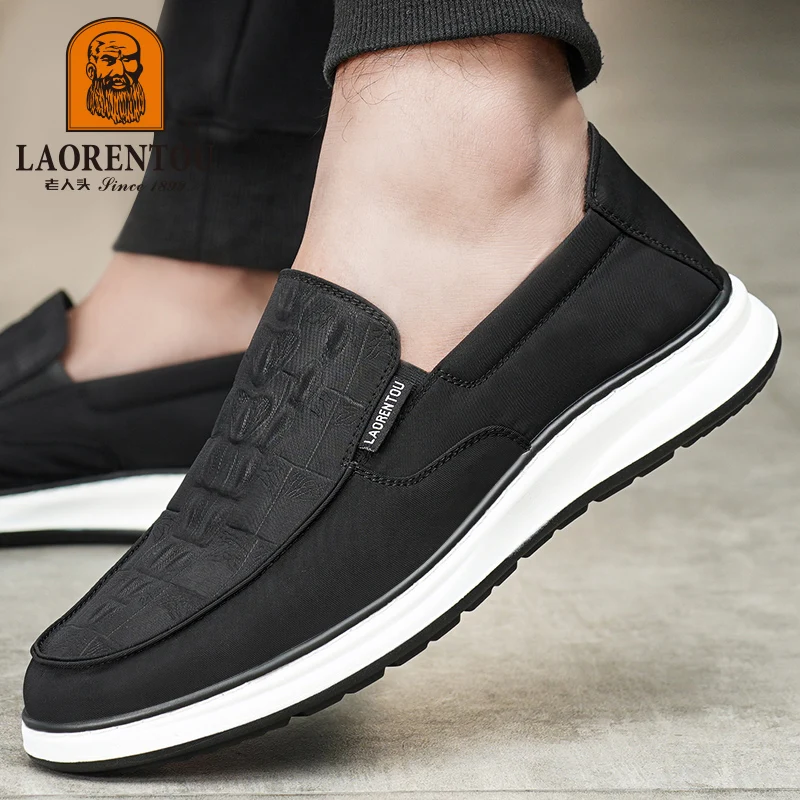 

Мужская обувь LAORENTOU, дышащая сетчатая спортивная обувь, Уличная Повседневная обувь, мягкие Нескользящие Чехлы для обуви, Тканевая обувь для ног