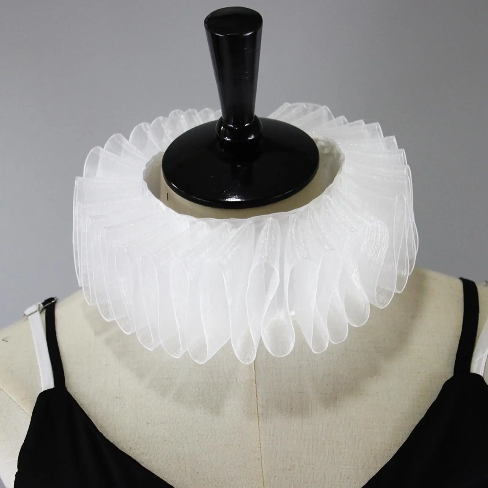 Ruffle Neck Collar Elizabethan Clown Cosplay Adjustable Festival Gothic