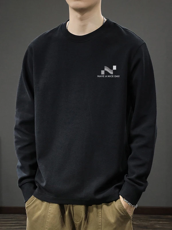 

Мужская хлопковая футболка American Sle Premium Long Sleeve, осенняя, больших размеров (до 300 фунтов), с модным принтом, свободного кроя, повседневная, с круглым вырезом...