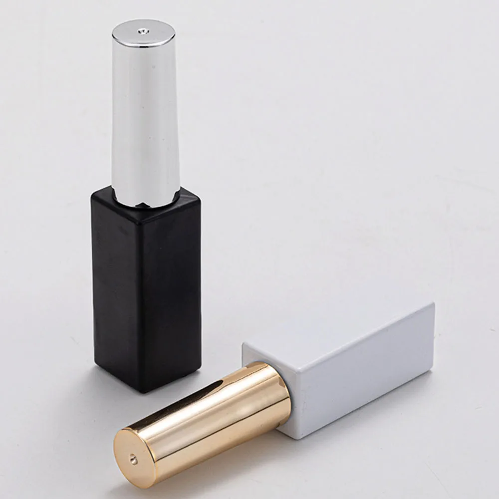 7.5 مللي زجاجات طلاء الأظافر الفارغة الصغيرة مع فرش جيل للأظافر حاوية زجاجية إعادة الملء وعاء التجميل مانيكير موزع زيت التجميل