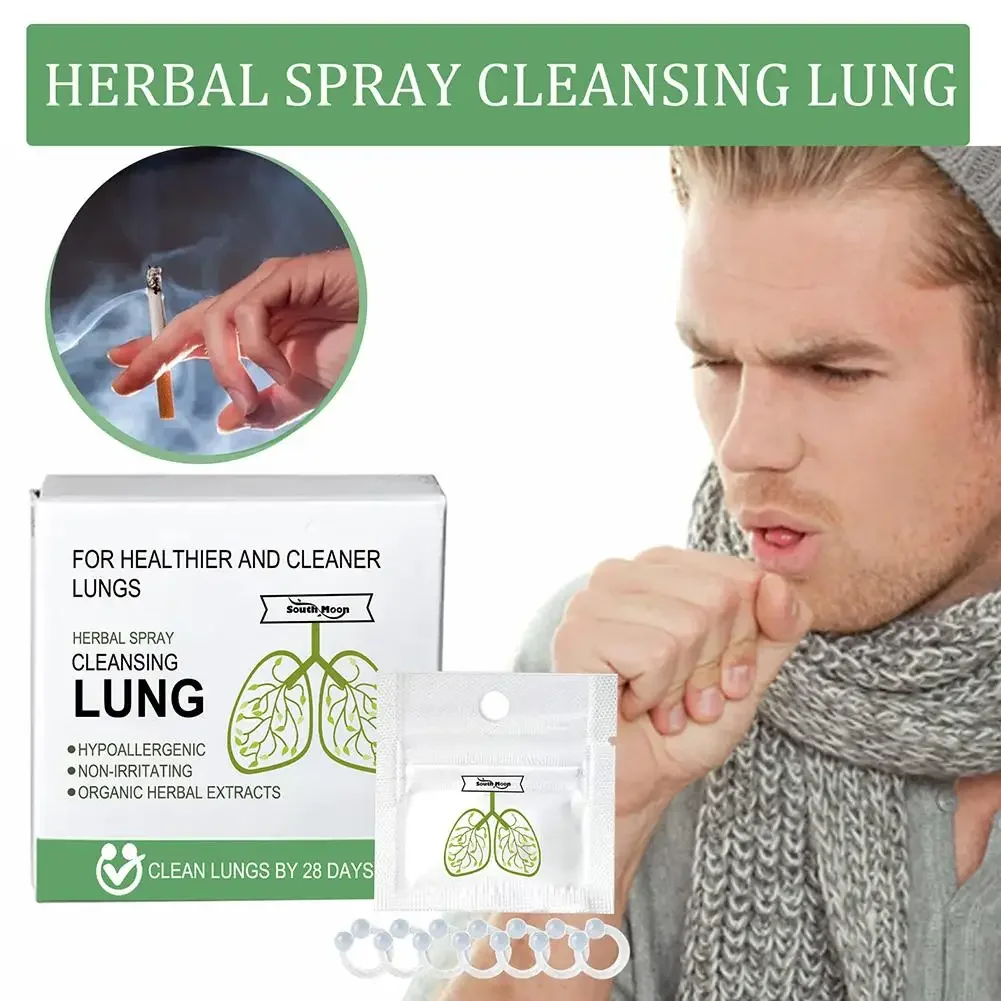 7pcs Set Lung Cleansing Nose Lung Cleanse for Smokers Clear Nasal Congestion Lung Detox Herbal Cleanse Nasal Clip Heath Care