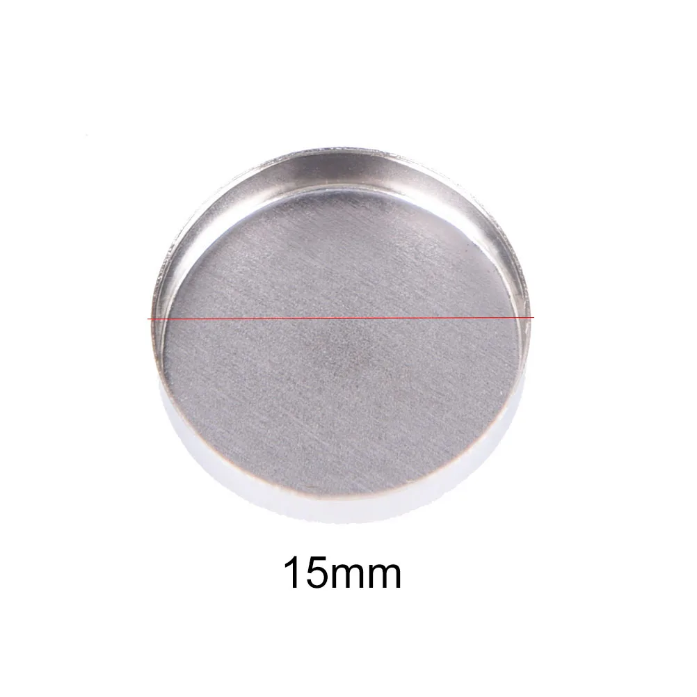 10Pcs DIY Aluminum Round Empty Eyeshadow Pans Powder Storage Case Cosmetic Tools 15MM Makeup Pigment Palette Wholesale