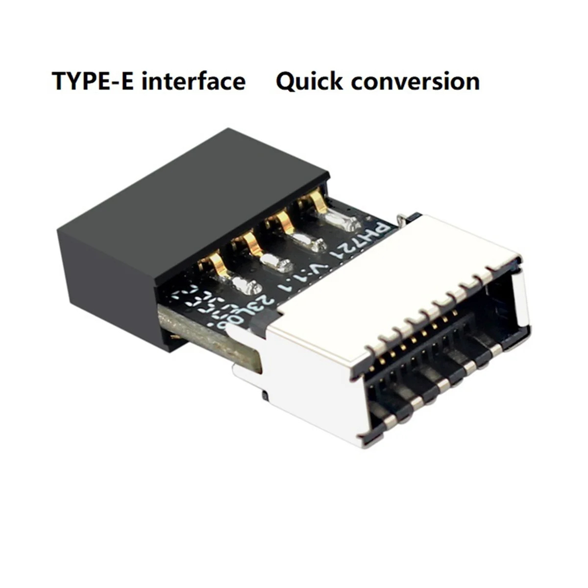 

Motherboard USB2.0 9Pin to TYPE-E Female Adapter Chassis TYPE-C Socket 9-Pin USB 2.0 Extender Card LZB