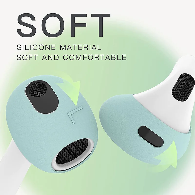 2 sztuk 1 para silikonowe Airpods nauszniki dla AirPods 3. Pokrywa ucha porady akcesoria etui ochronne skóry obejmuje dla Apple AirPod 3