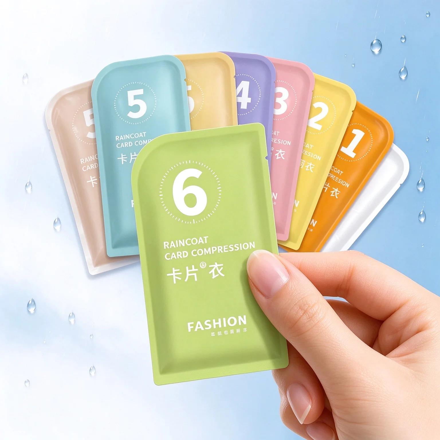 Emergency Poncho Rain - Impermeabile monouso portatile, delle dimensioni di