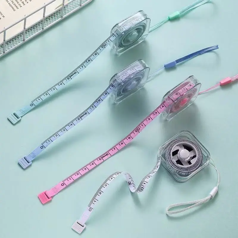 2-Meter Mini Metric and Imperial Durable Measuring Tape Multifunctional and High-Precision Household Shrinkage Measuring Tape