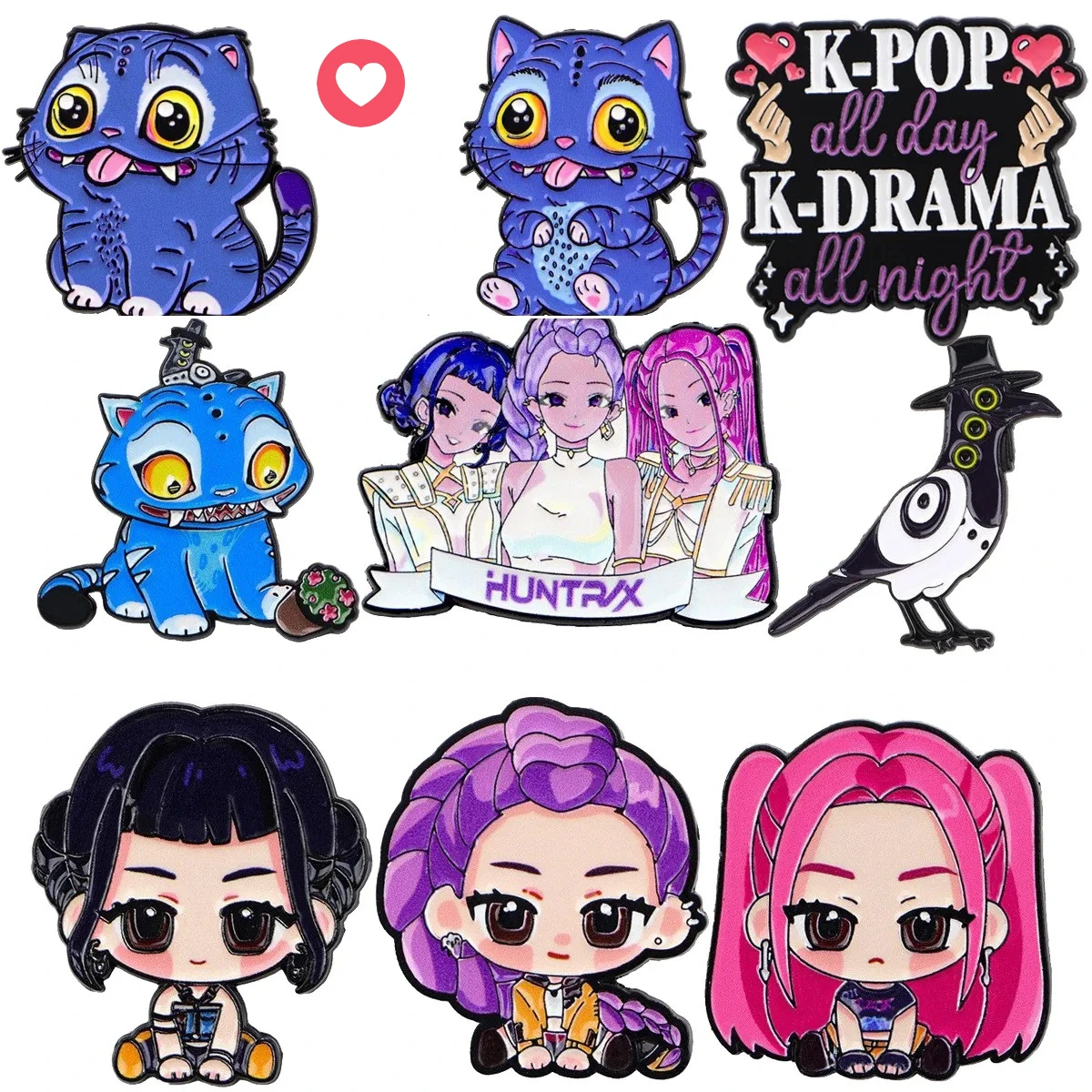 

Милые эмалированные булавки в стиле аниме для девочек, крутая брошь K-POP, обязательный значок на лацкане для рюкзака, одежды, модные украшения, подарок для фанатов