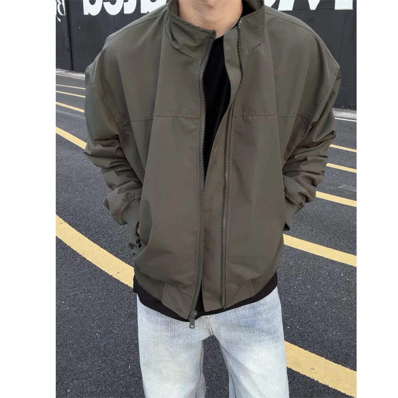

American Retro ort Baseball Jaet Men's Spring Autumn Stand Collar Pilot Coat ape Workwear Advanced Sensation Trend Brand