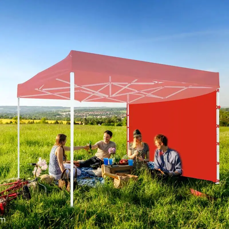 Outdoor opvouwbare tentdoek zijwand regendicht waterdicht tent tuinhuisje tuin schaduw onderdak zijwand zonder luifel boven- en frame