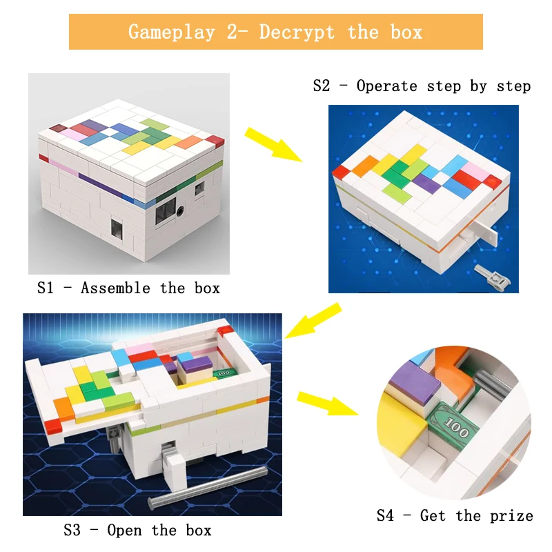 moc building blocks puzzle box Rainbow Road Decryption toys Children birthday Gift Holiday leisure and entertainment games