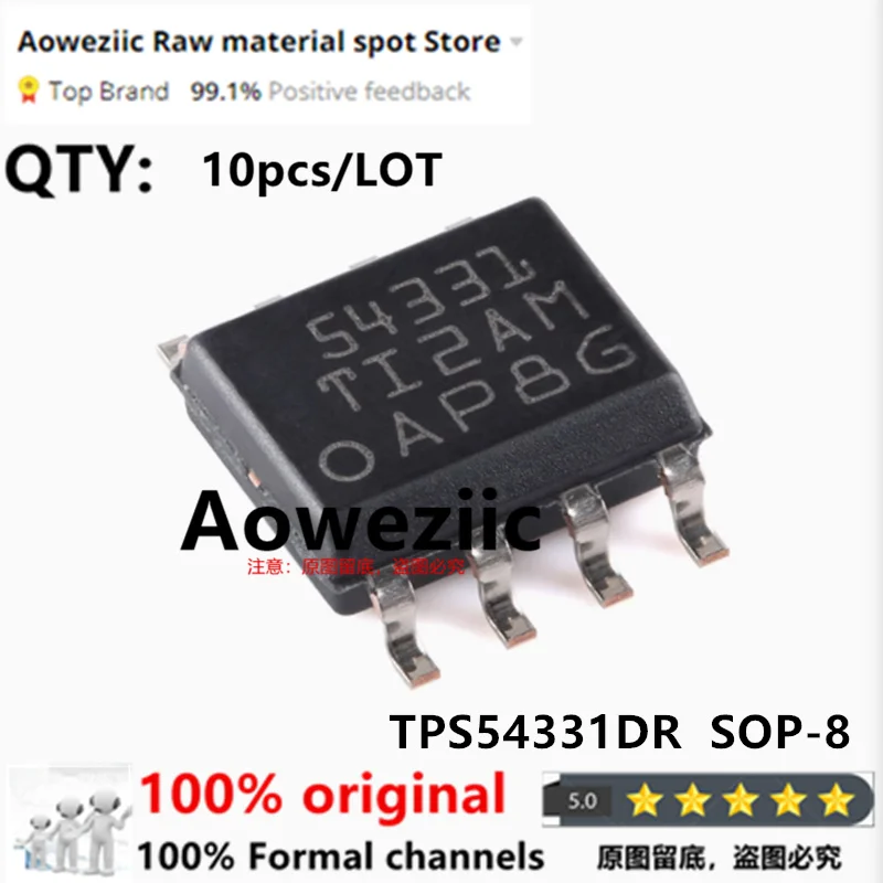 Aoweziic  2023+  100% New Imported Original  TPS54331DR   54331   SOP-8  DC/DC Converter Chip