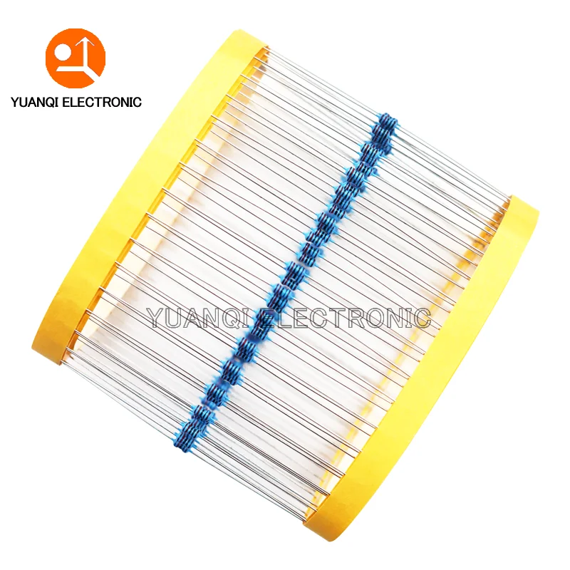 100pcs 1/8W 1% Metal Film Resistor 0.125W 1R-4.7M 10R 22R 47R 100R 220R 470R 680R 1K 3.3K 4.7K 10K 22K 47K 220K 680K 1M ohms