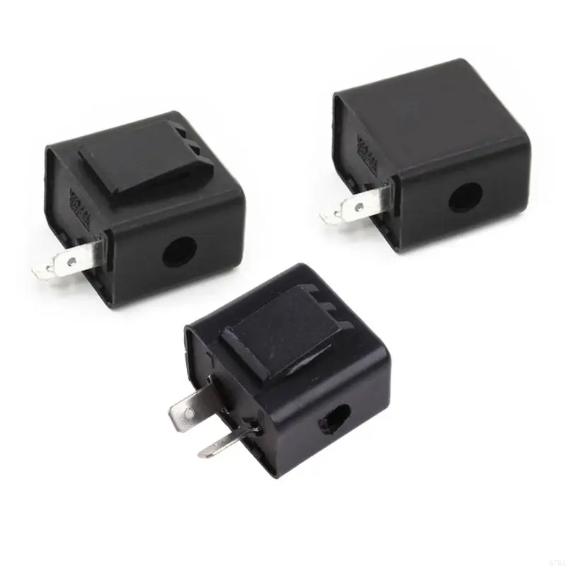 

57BA 2 Pins Black Electronic Flasher with Buzzer for Car Turn Light for Motorcycle