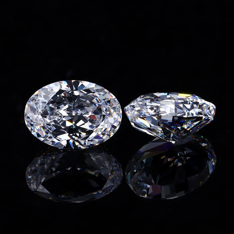 Real Oval Moissanite Loose Gemstones 0.1ct to 13ct D Color VVS1 Excellent Cut Pass Diamond Tester GRA Jewelry for Ring Earring