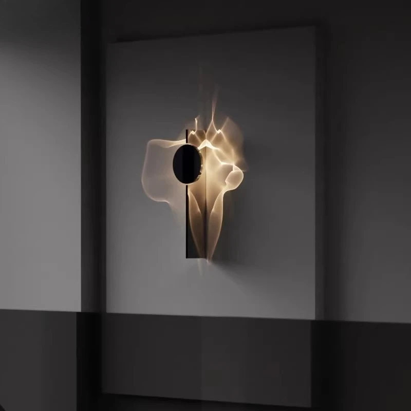 

New Luxury Wall Lamp Background Corridor LED Sconces Bedroom Bedside Hotel Modern Interior Decor Rotate Atmosphere Wall Lights