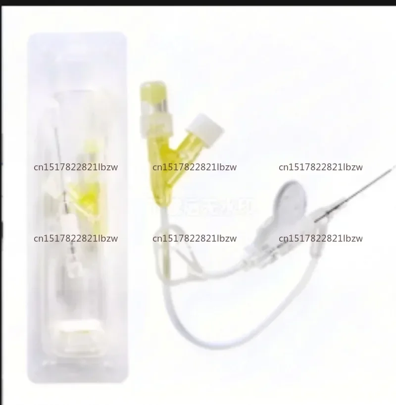 Disposable Intravenous Indwelling Needle with Cap Y-Type Retention Suspender Head Indwelling Needle 24G Vigco