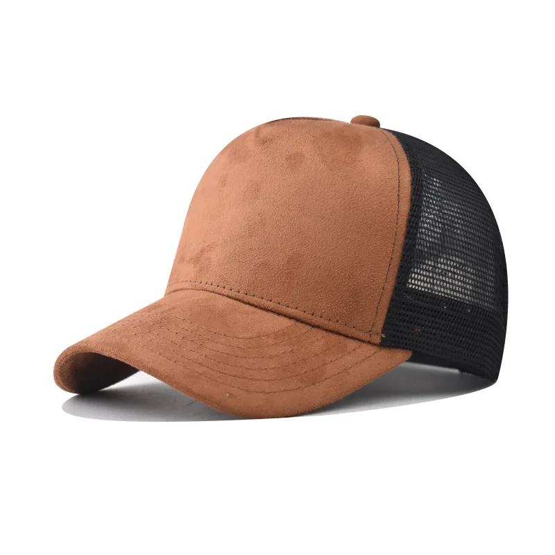 

New Fashion Suede Baseball Cap For Men and Women Outdoor Mesh Snapback Caps Skin-friendly Feel High-end Net Hat Gorra Wholesale
