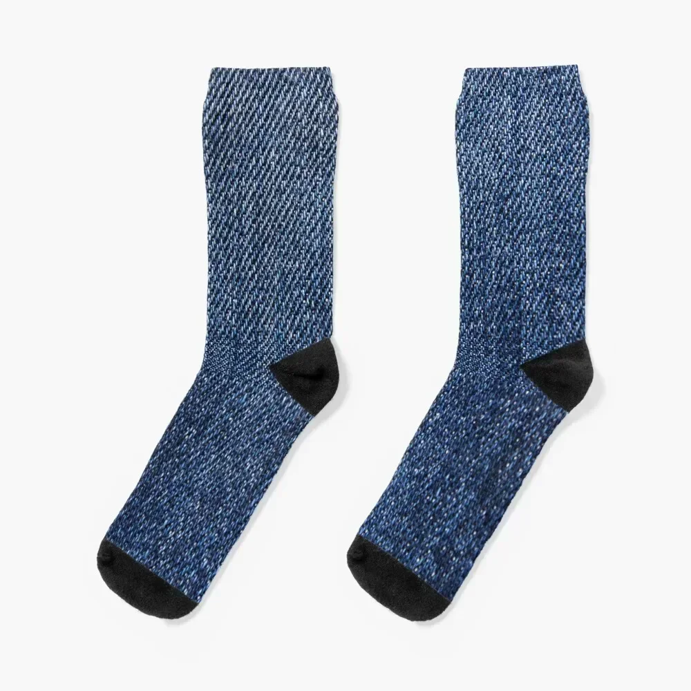 

Blue Jeans Texture Socks Toe sports Rugby sports stockings Socks Woman Men's