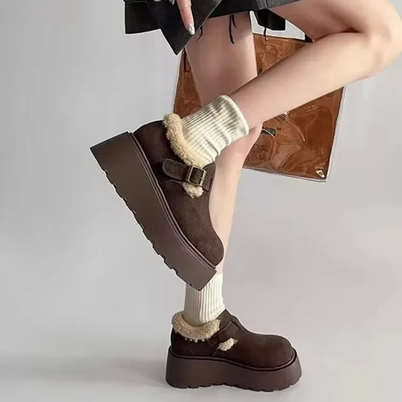 Winter Women's Snow Boots Fashion Designer Platform Cotton Boots Outdoor Non-slip Wear-resistant Women's Shoes Botas Para Mujer