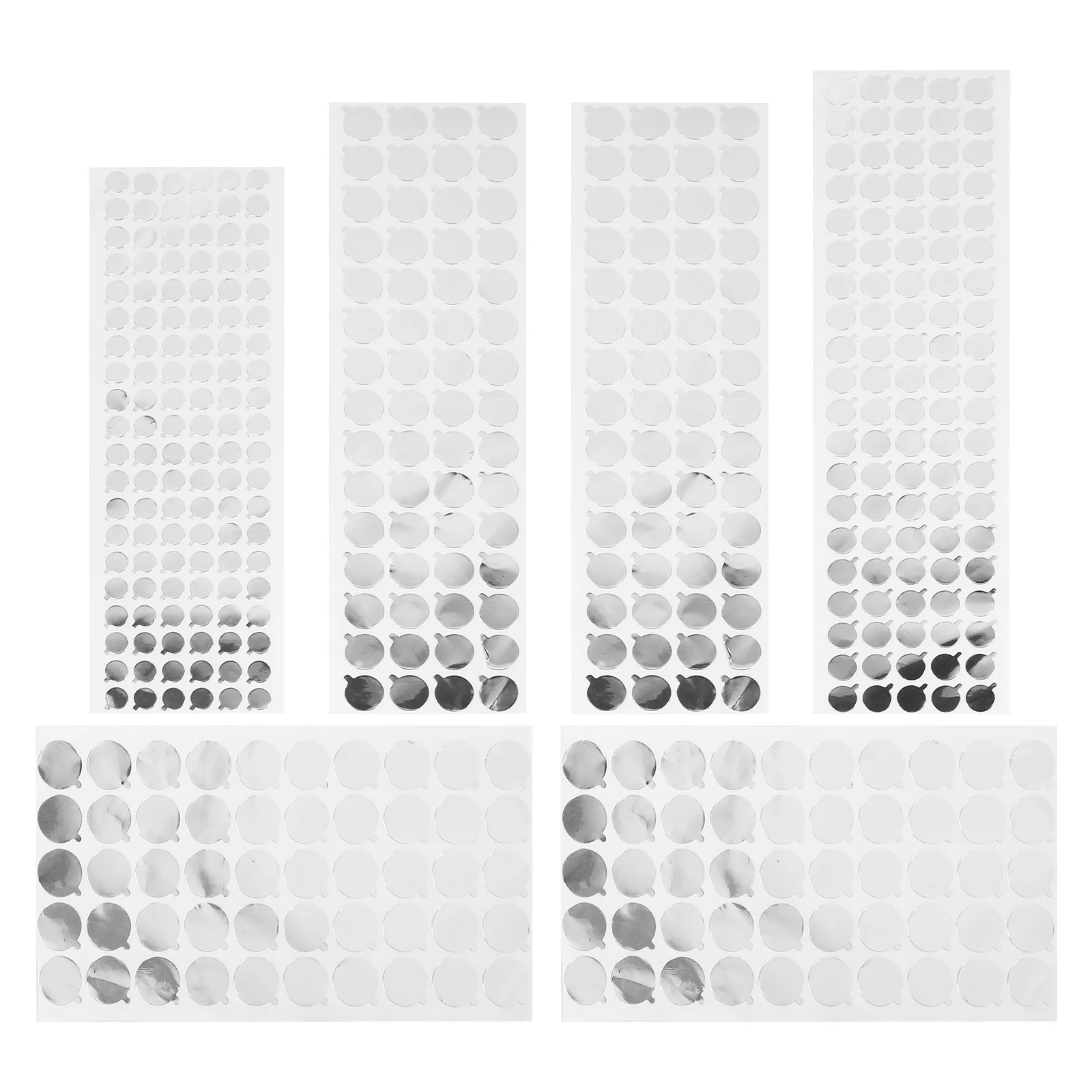 6 Sheets Aluminium Foil Sealing Stickers Self-Adhesive Clean Tube Toothpaste Facial Skin Care Stickers