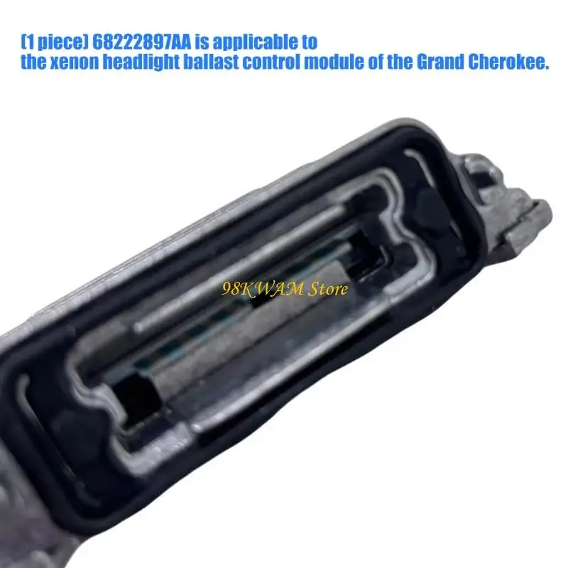 Headlight Ballast Control Unit, Metal Finned Housing for Vehicle Lighting System Repair, 68222897AA 63117180050 89089352 68UF