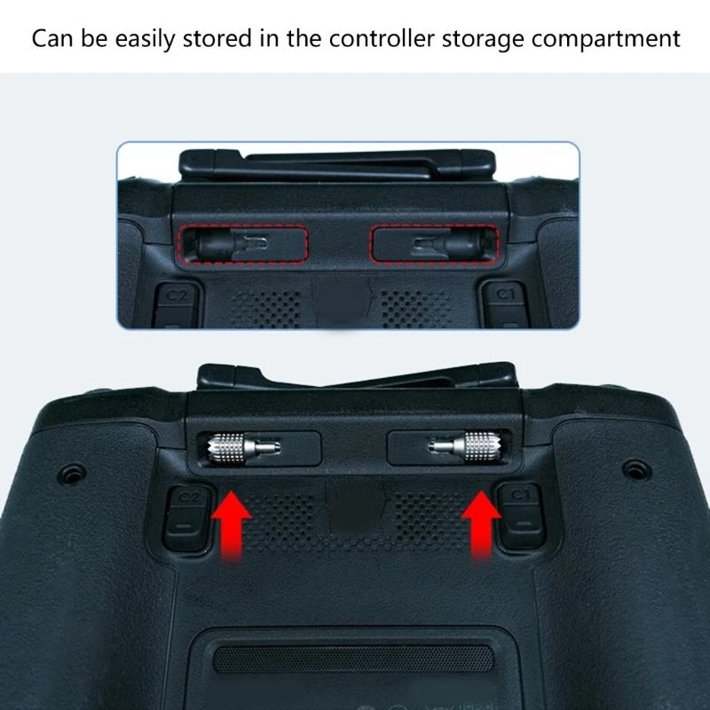 عصا تحكم Q5WA احترافية للطائرات بدون طيار بتصميم من سبائك الألومنيوم لجهاز التحكم عن بعد Mini 4 الاحترافي