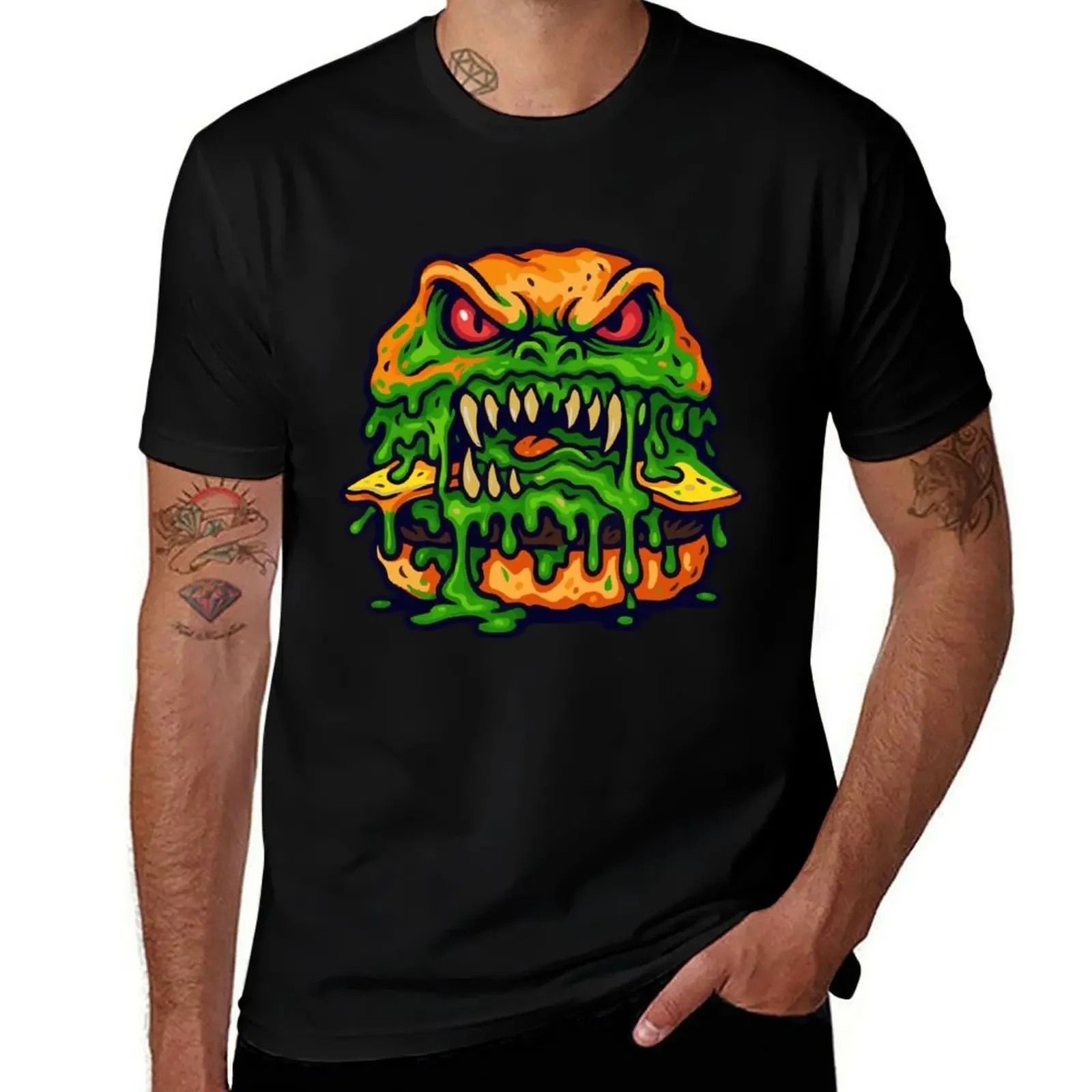 

zombie burger T-Shirt custom t-shirts summer tops gifts for boyfriend mens graphic t-shirts pack