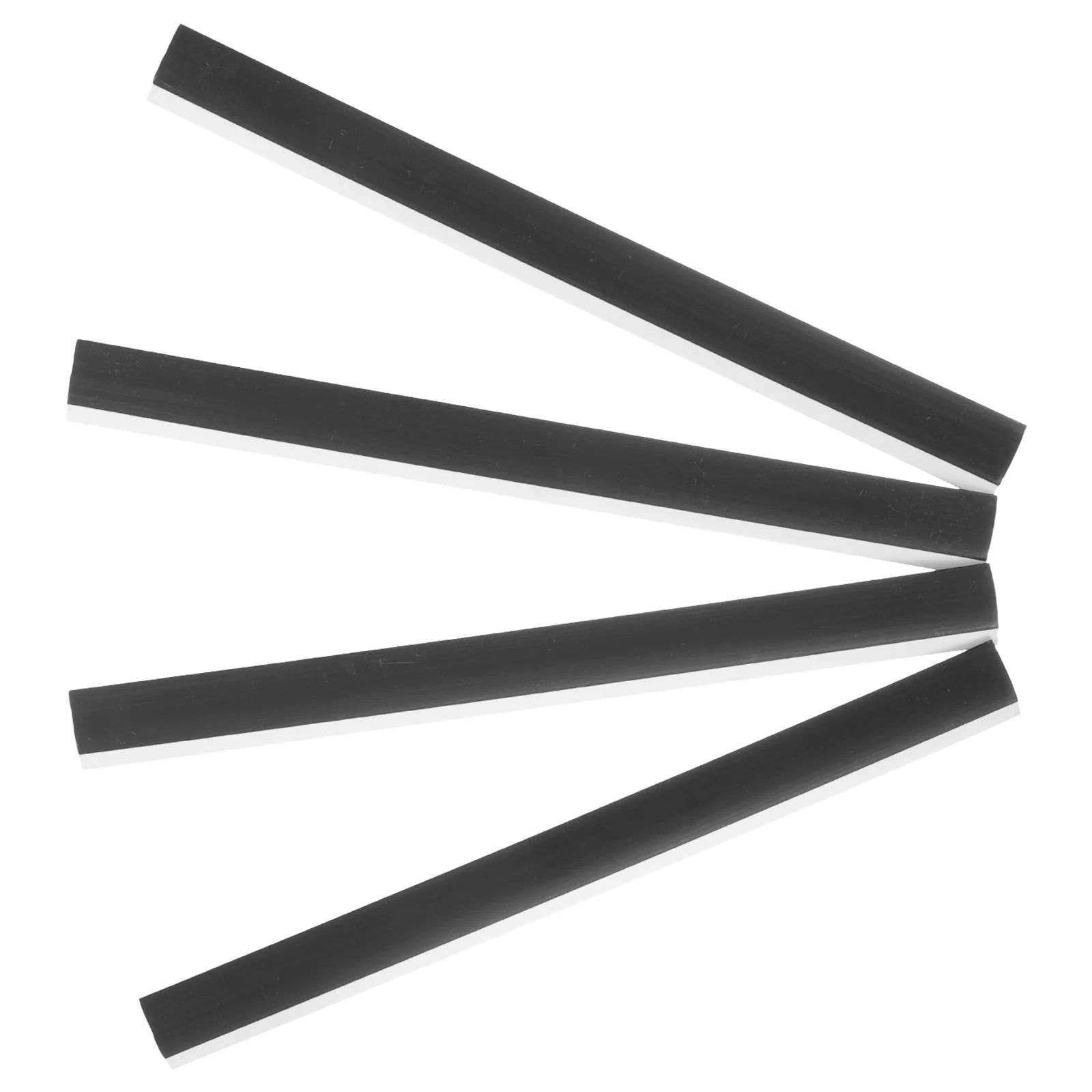 4 Pcs Spatula Dustpan Rubber Strip Ash Bucket Edge Garbage Entrance Soft Pressure Accessories Lips Scraper