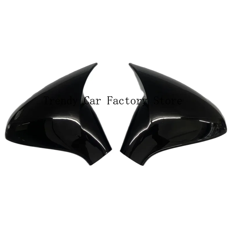 

Pair Car Side Door Rearview Mirror Cover For 207 2006-2014 308 2006-2013 Wing Cap Exterior Case Trim Shell