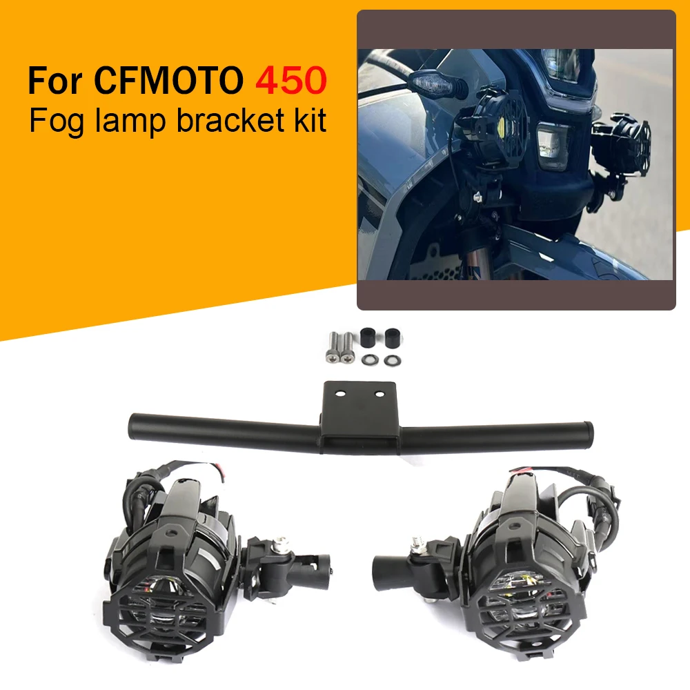 

For CFMOTO 450MT 450 MT 450mt 2024 2025 Motorcycle Fog Lamp Auxiliary Light Bracket Fog Lamp Driving Light Bracket Accessories