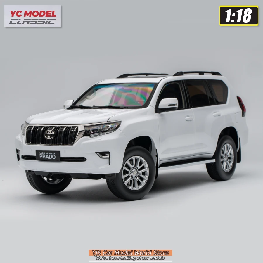 YC Model 1:18 Prado LC150 Car Model Three Colors Optional SUV Metal Holiday Gift Collection