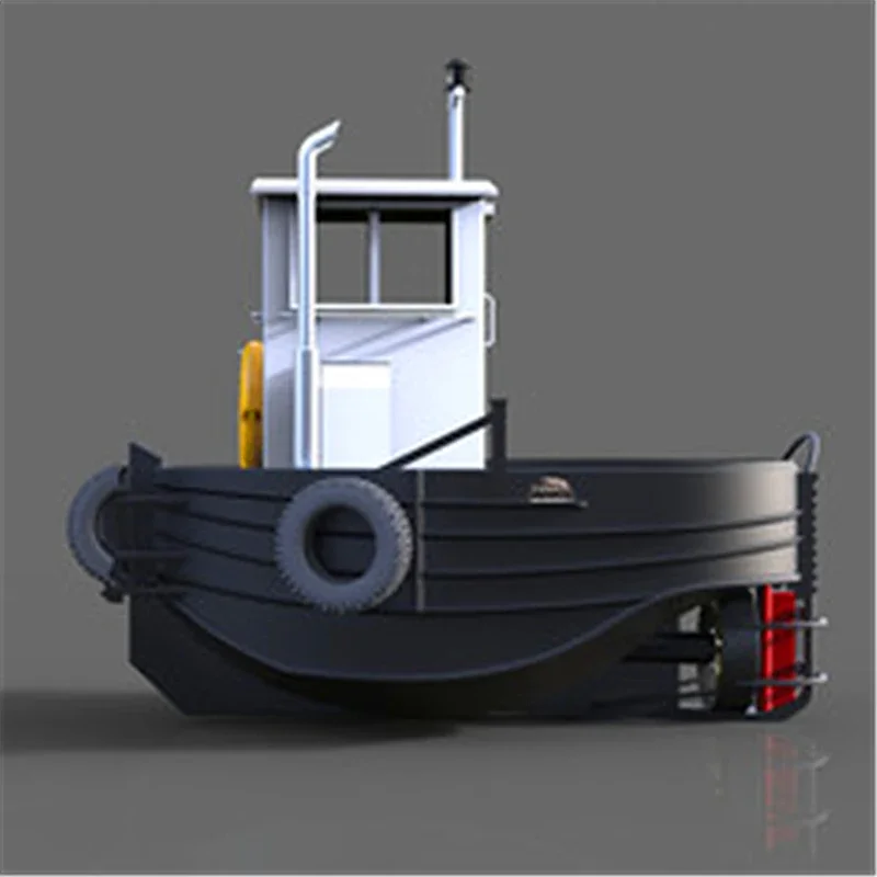 DIY Tug Model Making Kit Mini Tugboat Q5 Simulation Remote Control Ship Children Birthday Gift