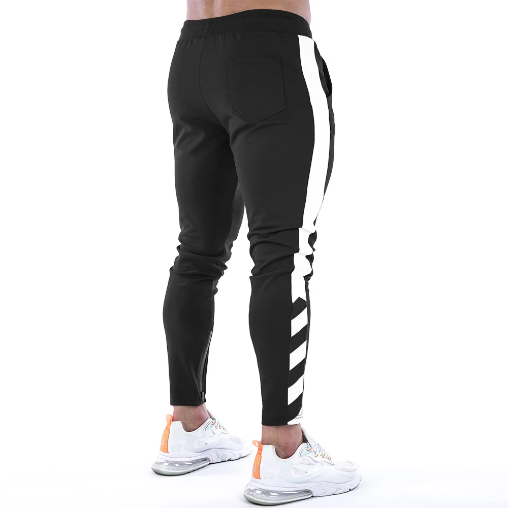 Men Joggers Casual Pants Fitness Men Sportswear Tracksuit Bottoms Skinny Sweatpants Trousers Black Gyms Jogger Track Pants - Image 2