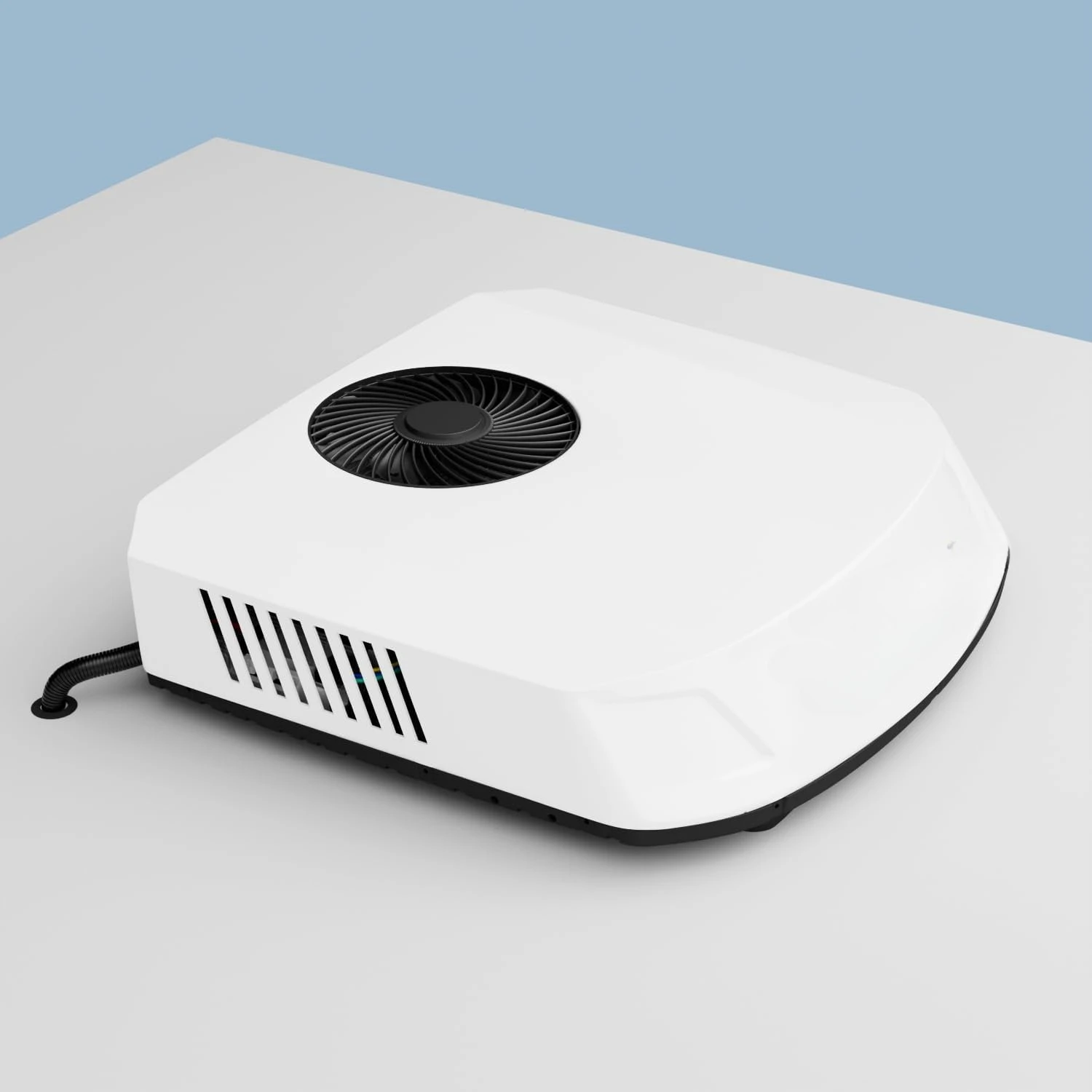 

White 110V RV Air Conditioner with Heat Pump, 15,000 BTU Rooftop AC Unit for RVs, Vans Quiet Operation, High Cooling Capacity
