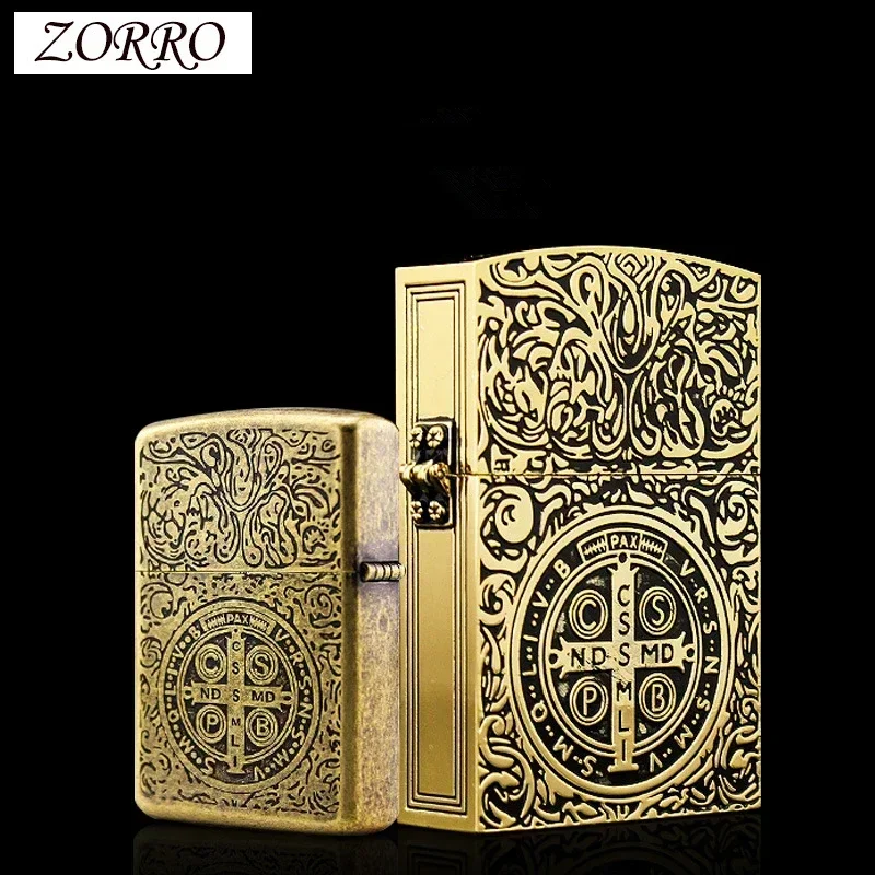 ZORRO Oversized Kerosene Lighter Metal Personality Constantine 1:1 Limited Edition Creative Heavy Armor Oversized Lighter Gadget