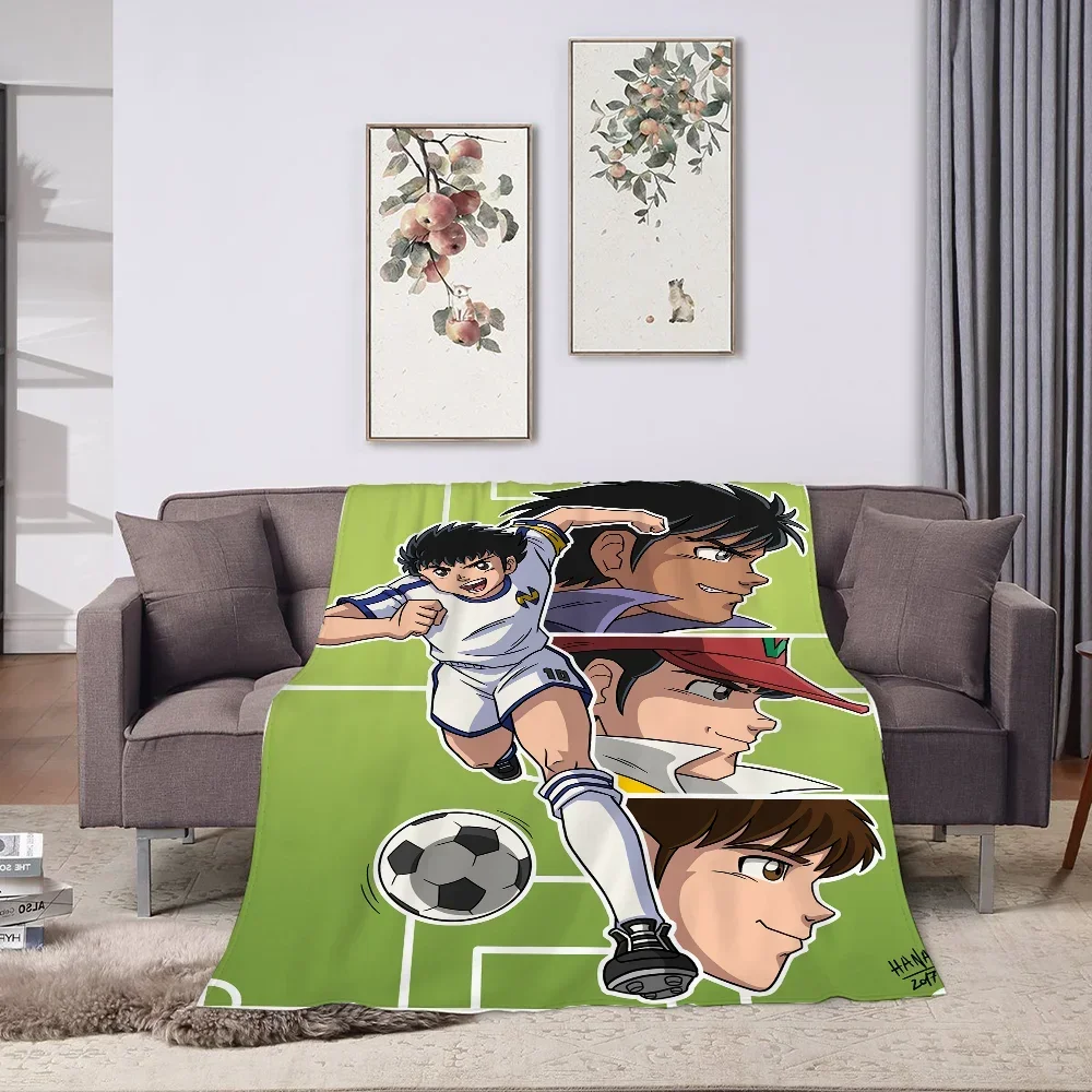 Throw Blankets and Bedspreads Captain Tsubasa Cartoon Anime Blanket Halloween Bedspread on the Bed Sofa Blankets for Baby Cobija