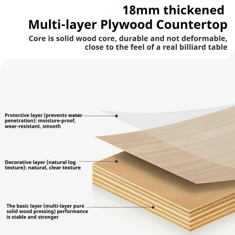 Five-point Pool Table Home Training Tape Library Edge Three-hole  Foldable Pool Table Multi-layer Solid Wood Board Customized
