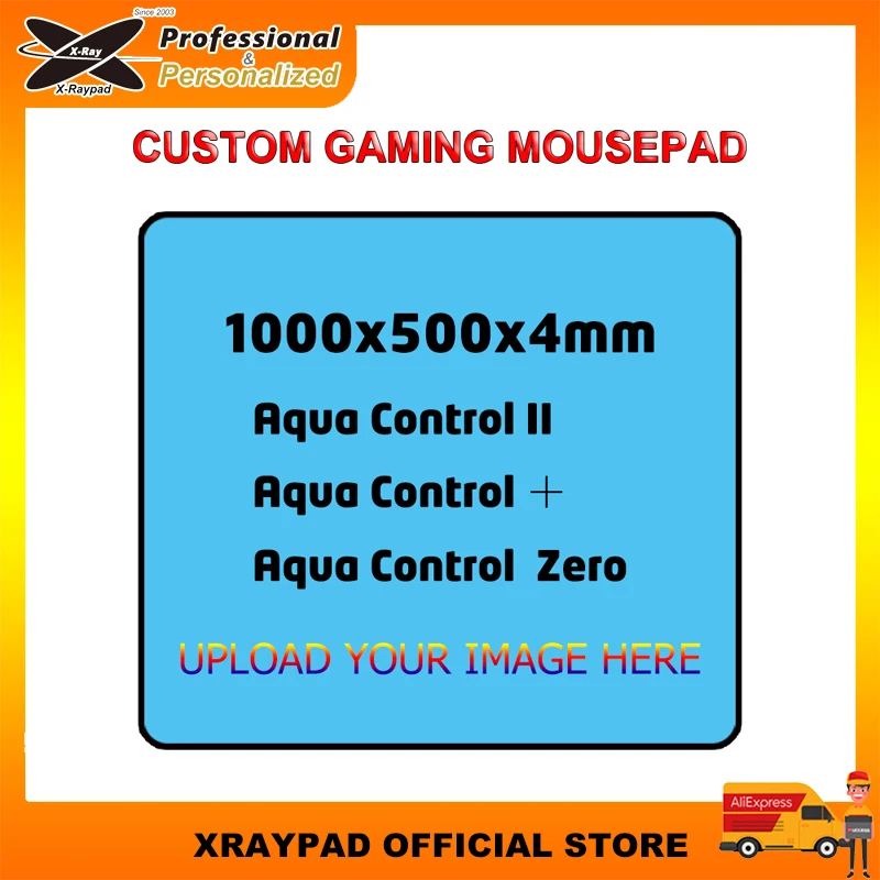 100x50cm Custom X-raypad Aqua Control Plus/ AC2/ Zero Mouse Pad Free Stitch Desk Mat