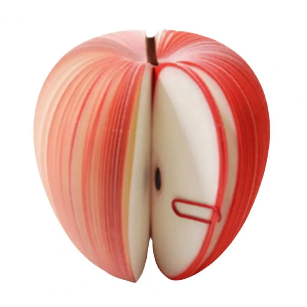 100 Pages Notes Pear Shape Sticky Fruit Shape Scratch Paper Notepads Desk Decor Office Supplies