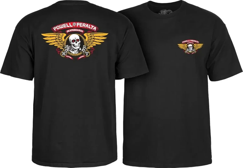 Powell Peralta Winged Ripper T-Shirt Men Women Skateboard T Shirt Oversized Short Sleeves Streetwear Harajuku Men's Clothing Tee