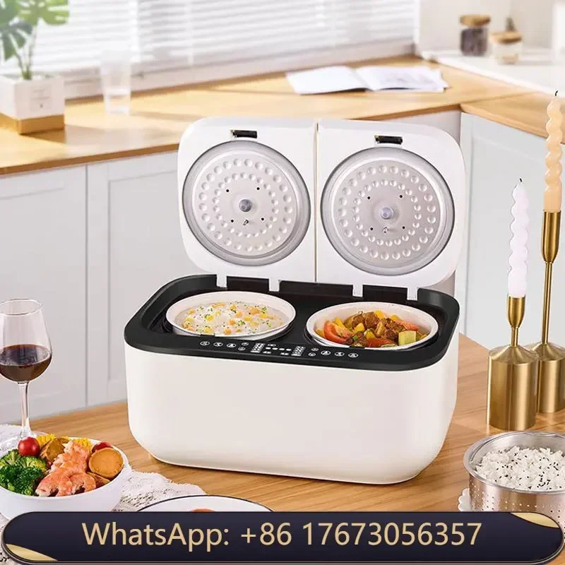 

New Design Electric Rice Cooker 5 Litre With Ceramic Glaze Inner Liner Microwaveable Double Pot Rice Cooker