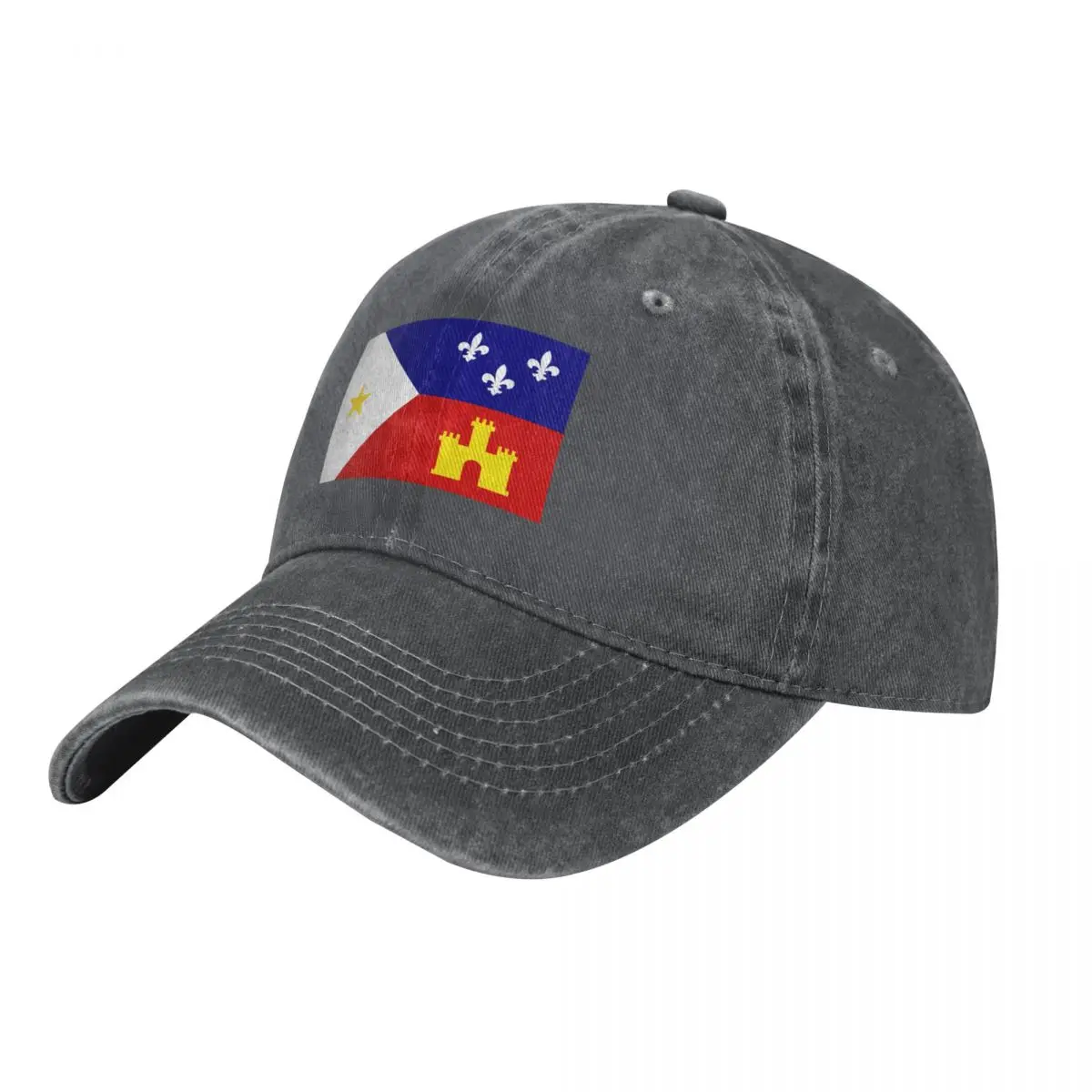 Flag of Acadiana Baseball Cap Hip Hop Snapback Cap Hats For Women Men's